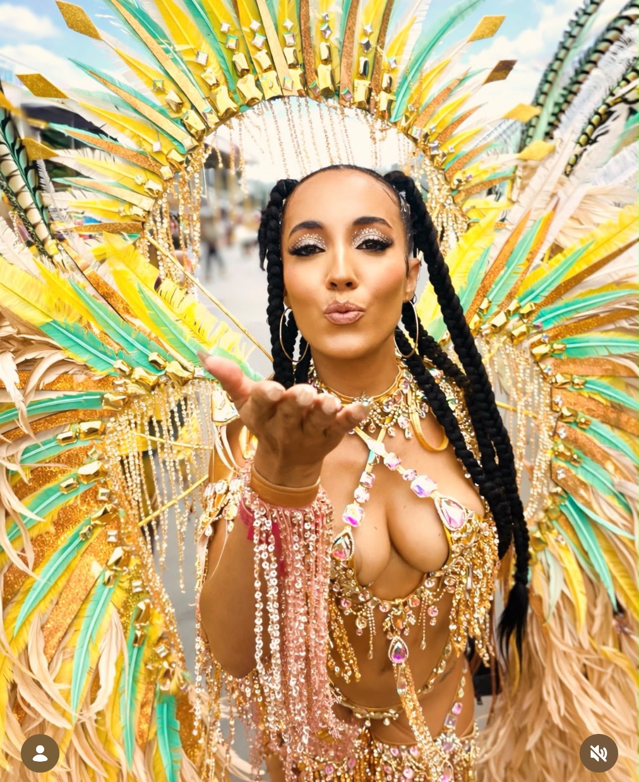 Chloe Joseph, Glam Hub babe, on the road with YUMA at Trinidad Carnival 2026