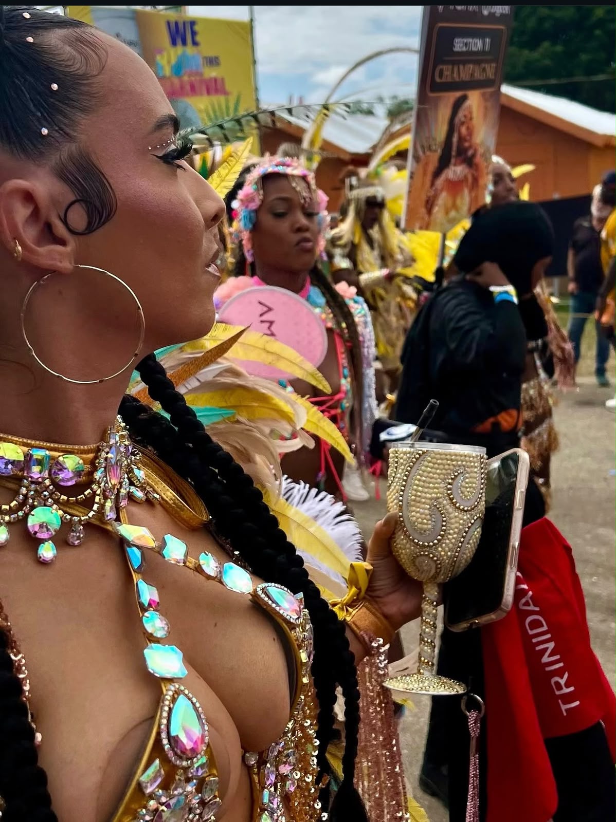Chloe Joseph YUMA masquerader portrait, Trinidad Carnival 2026